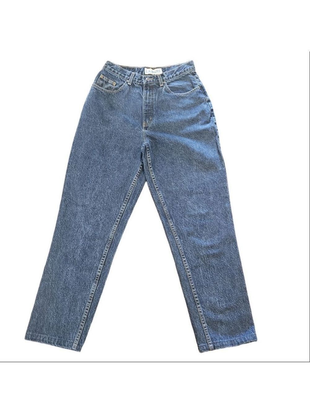 Women's L.A. Blues Vintage 90s Mom High-Rise Jeans Size 10 Blue Denim